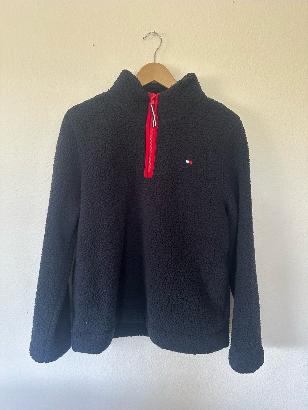 Tommy Hilfiger Sherpa Pullover Navy size L